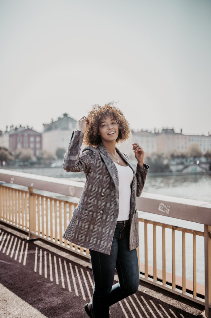 shooting en plein lyon avec mannequin pro