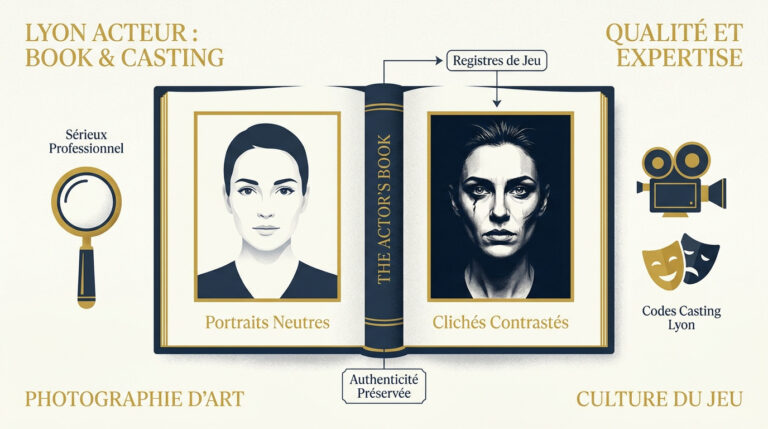 Book comédien Lyon : portfolio et fiches de casting pour acteur